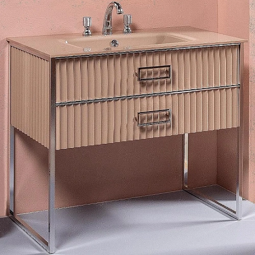 Тумба под раковину Armadi Art Monaco 100см капучино глянец + золото под раковину 866-100-CPCR Тумба под раковину Armadi Art Monaco 100см капучино глянец + золото под раковину 866-100-CPCR