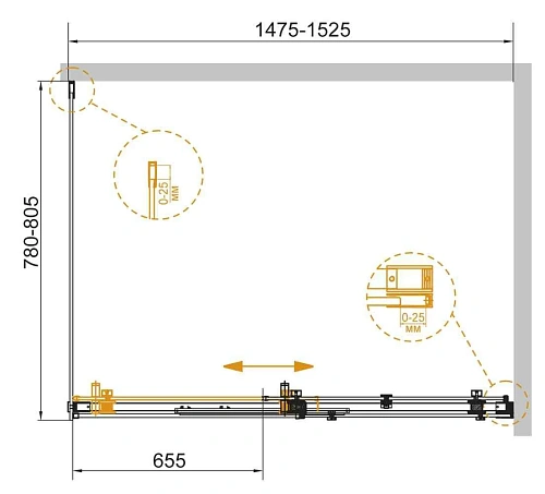 Душевой уголок CEZARES STYLUS-SOFT-AH-1-150/80-C-Cr 150x80см стекло прозрачное, профиль хром Душевой уголок CEZARES STYLUS-SOFT-AH-1-150/80-C-Cr 150x80см стекло прозрачное, профиль хром