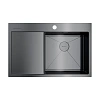 Кухонная мойка Omoikiri Akisame 78-GM-R нерж.сталь/вороненая сталь 4973100 Кухонная мойка Omoikiri Akisame 78-GM-R нерж.сталь/вороненая сталь 4973100