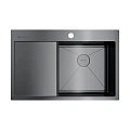 Кухонная мойка Omoikiri Akisame 78-GM-R нерж.сталь/вороненая сталь 4973100 Кухонная мойка Omoikiri Akisame 78-GM-R нерж.сталь/вороненая сталь 4973100