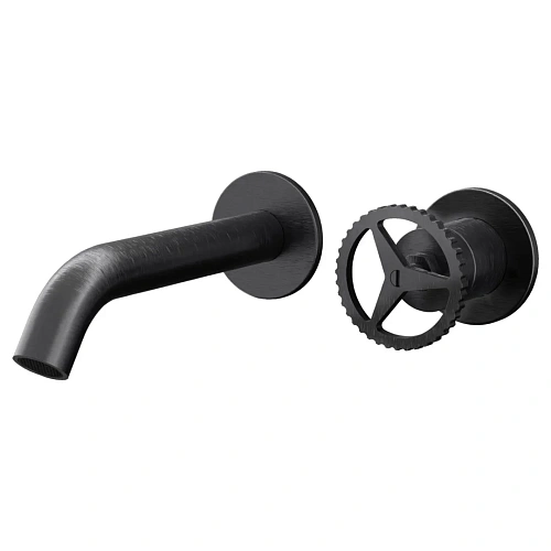 Смеситель для раковины Remer Chrono CH15PLWBCFP, черный брашированный хром Смеситель для раковины Remer Chrono CH15PLWBCFP, черный брашированный хром