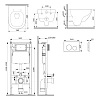 Комплект инсталляции AM.PM Above IS90138.9X1900 PrimeFit с клавишей L черный матовый с унитазом Above Aquaspin Комплект инсталляции AM.PM Above IS90138.9X1900 PrimeFit с клавишей L черный матовый с унитазом Above Aquaspin