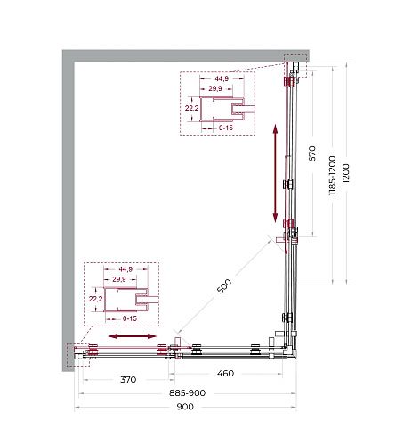 Душевой уголок BelBagno MARINO-2-AH-2-120/90-C-GM 120x90 см, профиль оружейная сталь, стекло прозрачное Душевой уголок BelBagno MARINO-2-AH-2-120/90-C-GM 120x90 см, профиль оружейная сталь, стекло прозрачное