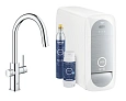 Смеситель для кухни GROHE Blue Home с функциями фильтрации, охлаждения и газирования воды, Wi-Fi инт 31541000 Смеситель для кухни GROHE Blue Home с функциями фильтрации, охлаждения и газирования воды, Wi-Fi инт 31541000