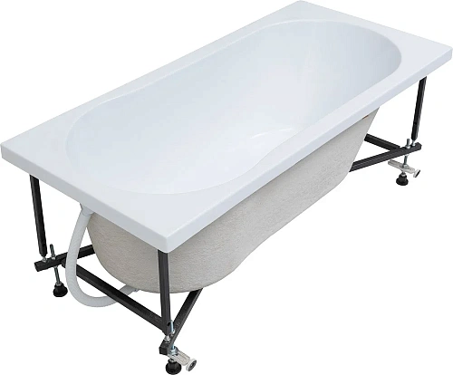 Акриловая ванна STWORKI Хельсинки 170x70 с каркасом, прямоугольная, российская, пристенная, встраива 488735 Акриловая ванна STWORKI Хельсинки 170x70 с каркасом, прямоугольная, российская, пристенная, встраива 488735