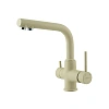 Смеситель для кухни Lemark COMFORT LM3061 с подключением к фильтру питьевой воды, бежевый