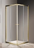 Душевой уголок CEZARES GIUBILEO-A-2-90-SCORREVOLE-C-G 90x90см стекло прозрачное, профиль золото