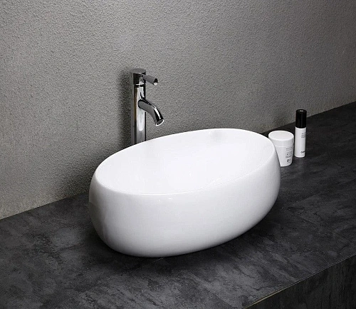 Раковина CeramaLux 9030A накладная, белый Раковина CeramaLux 9030A накладная, белый