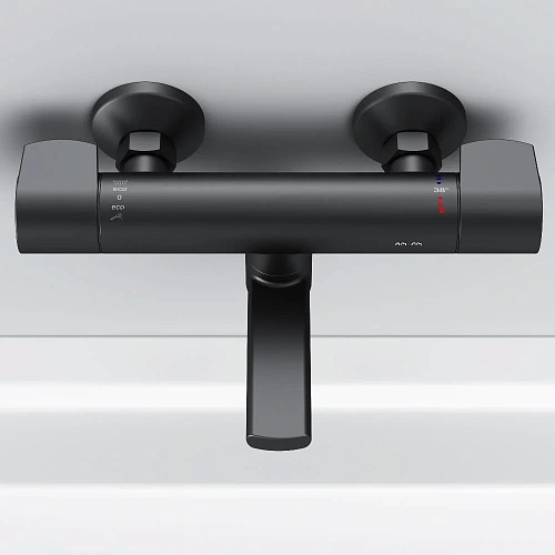 Смеситель для душа AM.PM X-Joy F85A50022 с термостатом, черный Смеситель для душа AM.PM X-Joy F85A50022 с термостатом, черный