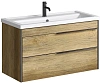 Тумба под раковину AQWELLA Fargo 100см FRG0110DB подвесная, дуб балтийский