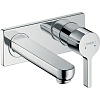 Картинка анонса товара «смеситель для раковины hansgrohe metris s настенный, хром 31162000»