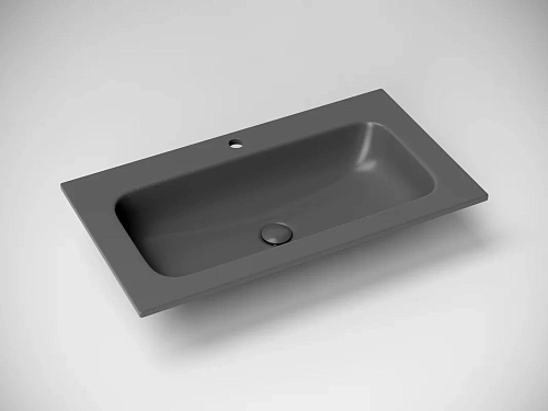 Раковина Ceramica Nova Grace CN7012MDH 810x457x137мм мебельная, темный антрацит матовый Раковина Ceramica Nova Grace CN7012MDH 810x457x137мм мебельная, темный антрацит матовый