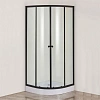 Душевой уголок DIWO Смоленск 100х100 профиль черный, с поддоном 555830 Душевой уголок DIWO Смоленск 100х100 профиль черный, с поддоном 555830