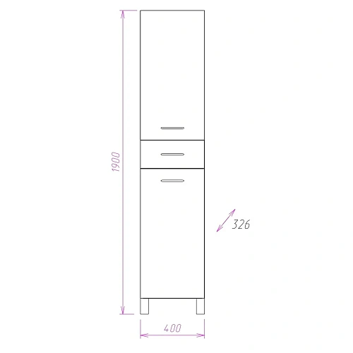 Шкаф-пенал Onika МОДЕРН 40.17 с корзиной левый 404009 Шкаф-пенал Onika МОДЕРН 40.17 с корзиной левый 404009
