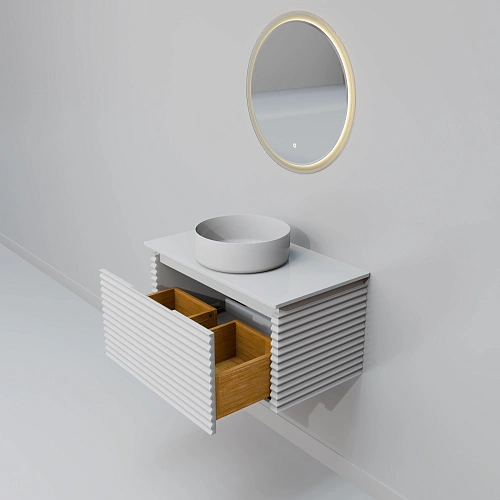 Комплект мебели ArtDecco Jacqueline 80 AJC08W34S3M0 белый Комплект мебели ArtDecco Jacqueline 80 AJC08W34S3M0 белый