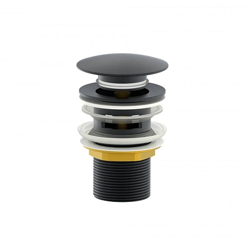 Донный клапан Wonzon & Woghand с переливом, темный графит (WW-88SS01-BGM) Донный клапан Wonzon & Woghand с переливом, темный графит (WW-88SS01-BGM)