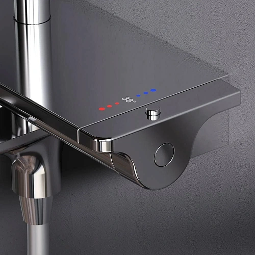 Душевая система AM.PM Spirit V2.0 F0770A500 с термостатом, верхний душ d 250 мм Душевая система AM.PM Spirit V2.0 F0770A500 с термостатом, верхний душ d 250 мм