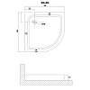 Душевой поддон Niagara Eco NG-P9090-14 (90x90x13) пластик, четверть круга, цвет белый Душевой поддон Niagara Eco NG-P9090-14 (90x90x13) пластик, четверть круга, цвет белый