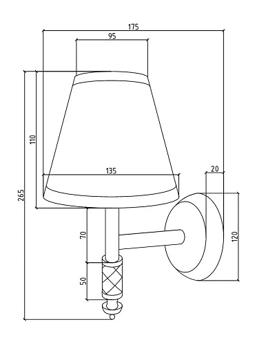 Светильник BOHEME MURANO GOLD черное 766 Светильник BOHEME MURANO GOLD черное 766