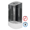 Картинка анонса товара «душевая кабина niagara ng-7510-14l black (1200х800х2150) высокий поддон (40см) стекло мозаика 7510l»