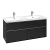 Картинка анонса товара «тумба под раковину villeroy &amp; boch subway 3.0 с подсветкой volcano black / volcano black c568l0vl»