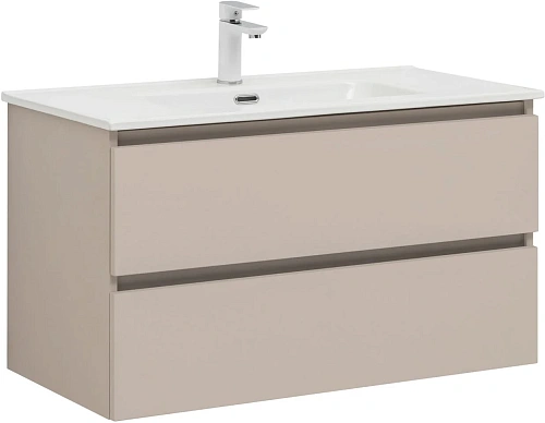 Тумба с раковиной Aquanet Вега 2.0 90 00344753 бежевый Тумба с раковиной Aquanet Вега 2.0 90 00344753 бежевый