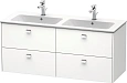 Тумба под раковину Duravit Brioso BR410601018 подвесная 129 см белая Тумба под раковину Duravit Brioso BR410601018 подвесная 129 см белая