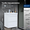 Картинка анонса товара «тумба под раковину aquanet слим 50 00346046 белый сатин»