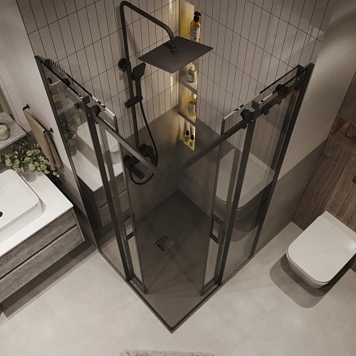 Душевой уголок GROSSMAN Classic 300.K33.04.8080.21.00 (80x80x195) квадрат,раздвижн,черн.мат,стекло прозрачное Душевой уголок GROSSMAN Classic 300.K33.04.8080.21.00 (80x80x195) квадрат,раздвижн,черн.мат,стекло прозрачное