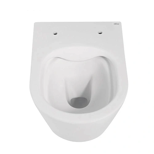 Унитаз подвесной ABBER Bequem AC1102MW белый матовый, безободковый с крышкой микролифт Унитаз подвесной ABBER Bequem AC1102MW белый матовый, безободковый с крышкой микролифт