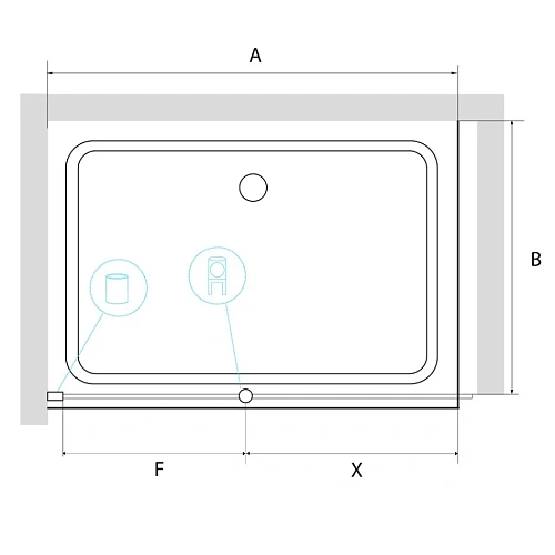 Душевая перегородка RGW WA-033 351003307-21 стекло матовое-сатинат Душевая перегородка RGW WA-033 351003307-21 стекло матовое-сатинат