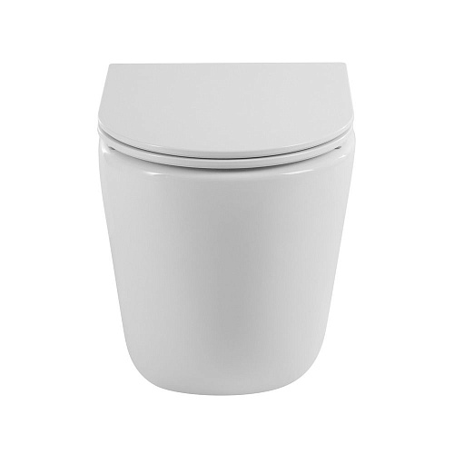 Унитаз приставной BelBagno SFERA-R BB2141CBR/BB870SC безободковый с сиденьем Унитаз приставной BelBagno SFERA-R BB2141CBR/BB870SC безободковый с сиденьем