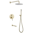 Душевая система ABBER Emotion AF8817G скрытого монтажа с изливом, золото матовое Душевая система ABBER Emotion AF8817G скрытого монтажа с изливом, золото матовое