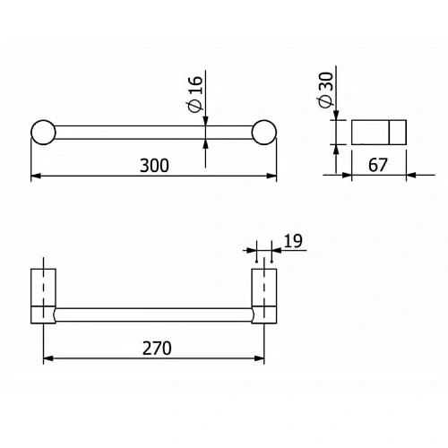 Полотенцедержатель Kludi VELA R 58962N5 брашированный никель Полотенцедержатель Kludi VELA R 58962N5 брашированный никель