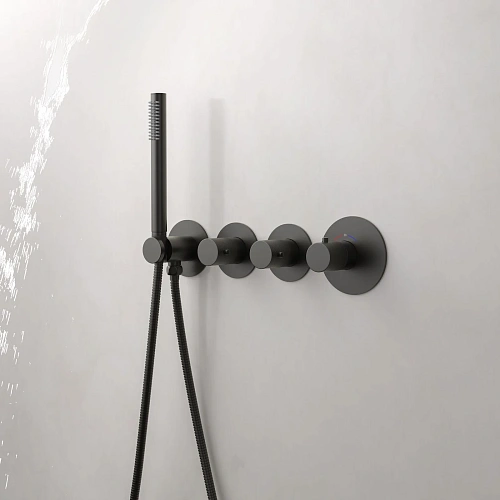 Душевая система Timo Saona SX-2350/18SM встраиваемая с термостатом черное золото Душевая система Timo Saona SX-2350/18SM встраиваемая с термостатом черное золото