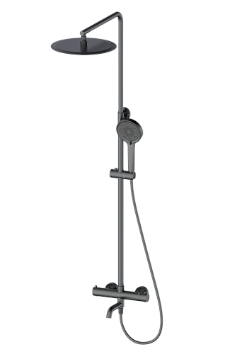 Душевая система Wonzon & Woghand с термостатом, темный графит (WW-88739903-BGM) Душевая система Wonzon & Woghand с термостатом, темный графит (WW-88739903-BGM)