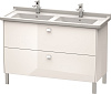 Картинка анонса товара «тумба под раковину duravit brioso br442402222 напольная 122 см белый глянцевый»