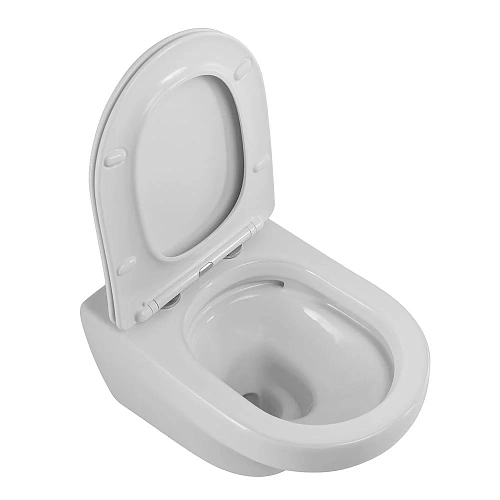 Унитаз подвесной CEZARES DUET CZR-2462-TH-TOR/CZR-870-SC безободковый с сиденьем Унитаз подвесной CEZARES DUET CZR-2462-TH-TOR/CZR-870-SC безободковый с сиденьем