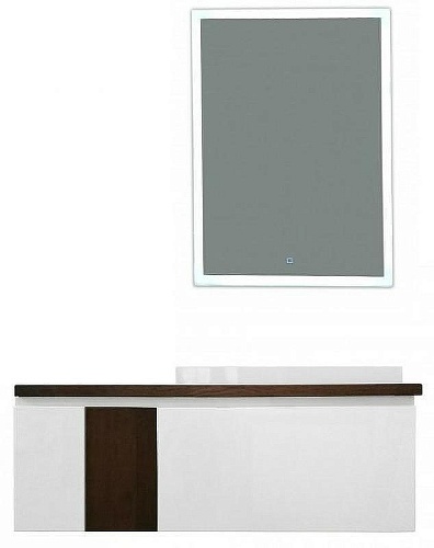 Тумба с раковиной Эстет Malibu ФР-00007127 1400х500 правая, подвесная, 2 ящика со вставкой массив Тумба с раковиной Эстет Malibu ФР-00007127 1400х500 правая, подвесная, 2 ящика со вставкой массив