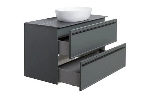 Тумба под раковину La Fenice Elba Grigio TWIN 90 FNC-01-ELB-G-90-2 серая Тумба под раковину La Fenice Elba Grigio TWIN 90 FNC-01-ELB-G-90-2 серая