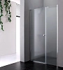 Душевая дверь CEZARES ELENA-W-B-11-60+60-P-Cr-L 120см стекло рифленое, профиль хром