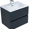 Тумба под раковину Aquanet Алвита New 60 2 ящика, антрацит 00277511 Тумба под раковину Aquanet Алвита New 60 2 ящика, антрацит 00277511