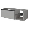 Картинка анонса товара «тумба под раковину armadi art quatro 6 120см (80+40) luna профиль anthracite 790-m6-120-l-a»