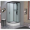 Душевая кабина Frank F400/1 М Black без крыши черный профиль матовое стекло 100x100 20065 Душевая кабина Frank F400/1 М Black без крыши черный профиль матовое стекло 100x100 20065