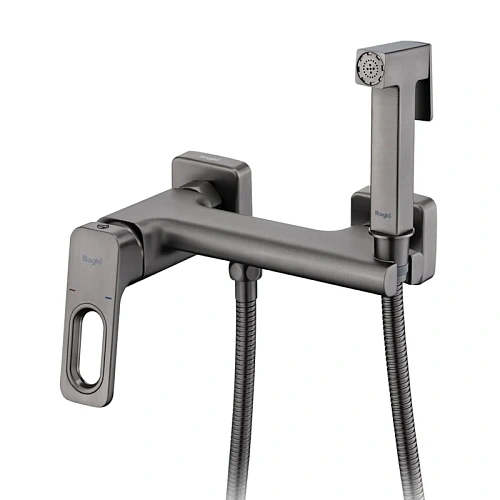 Гигиенический душ Raglo R51.51.09 настенный, графит Гигиенический душ Raglo R51.51.09 настенный, графит