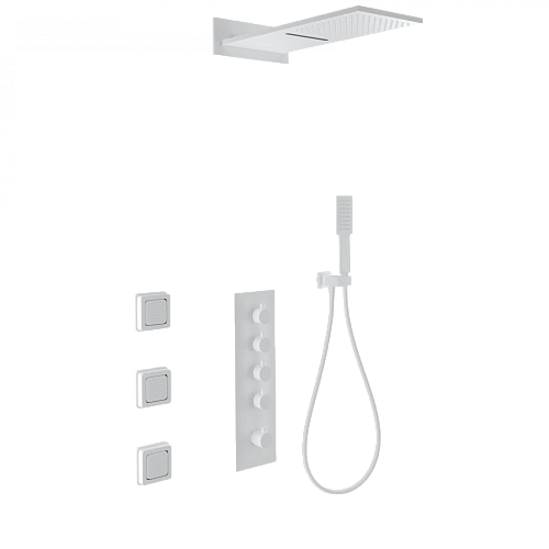 Душевая система Wonzon & Woghand с термостатом, встраиваемая, белый матовый (WW-D4100-MW) Душевая система Wonzon & Woghand с термостатом, встраиваемая, белый матовый (WW-D4100-MW)