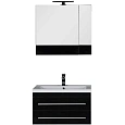 Комплект мебели Aquanet Верона NEW 75 черный (подвесной 2 ящика) 00231033 Комплект мебели Aquanet Верона NEW 75 черный (подвесной 2 ящика) 00231033