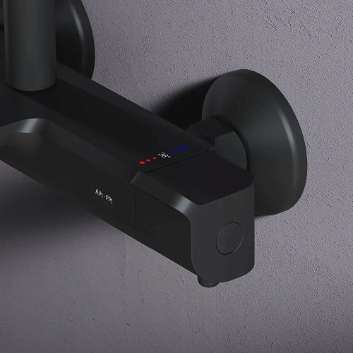 Душевая система AM.PM Func F078F522 с термостатом, черная Душевая система AM.PM Func F078F522 с термостатом, черная