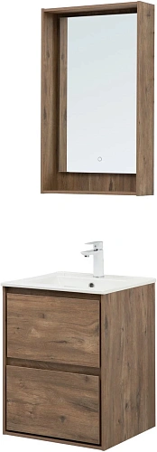 Тумба под раковину Aquanet Милан 50 дуб рустикальный 00336376 подвесная Тумба под раковину Aquanet Милан 50 дуб рустикальный 00336376 подвесная