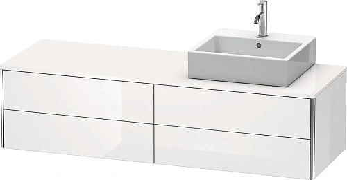 Тумба под раковину Duravit XSquare XS4914R2222 160 см белая глянцевый Тумба под раковину Duravit XSquare XS4914R2222 160 см белая глянцевый